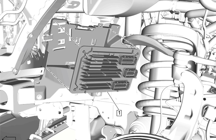 Diagnostic du module de commande du moteur et restriction des pièces du module de commande du moteur (ECM)