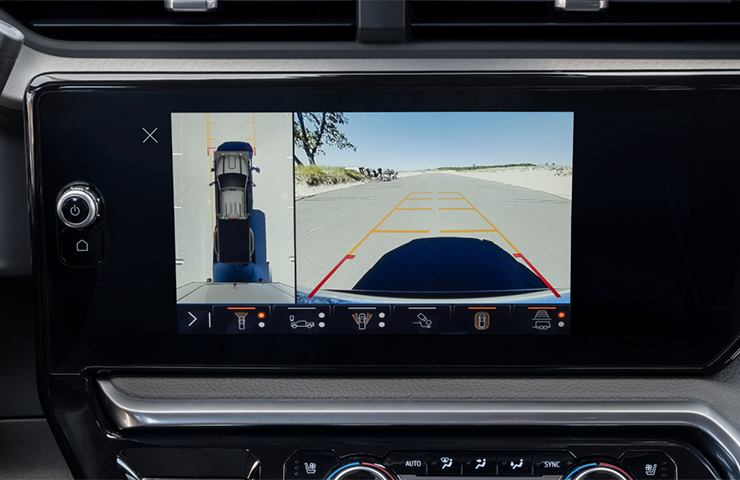 Perte des lignes de grille de marche avant/arrière dans la vue de la caméra