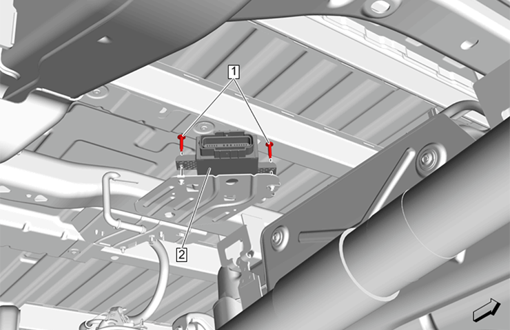 Court-circuit interne du module de commande d'alimentation de la pompe à carburant